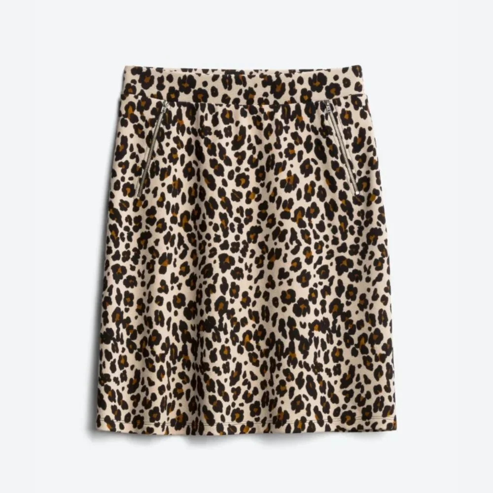 Le Lis A-line Cheetah Print Skirt (Medium)